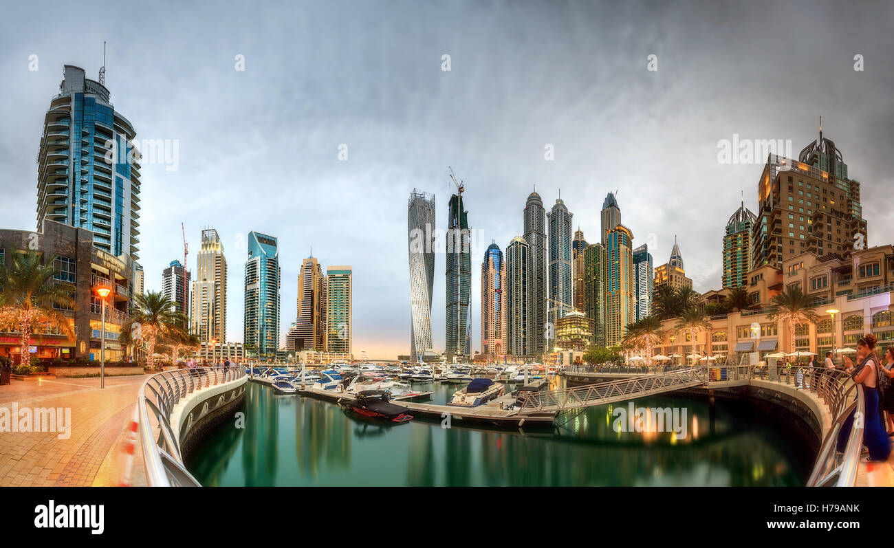 Dubai Marina bay, UAE Stock Photo - Alamy