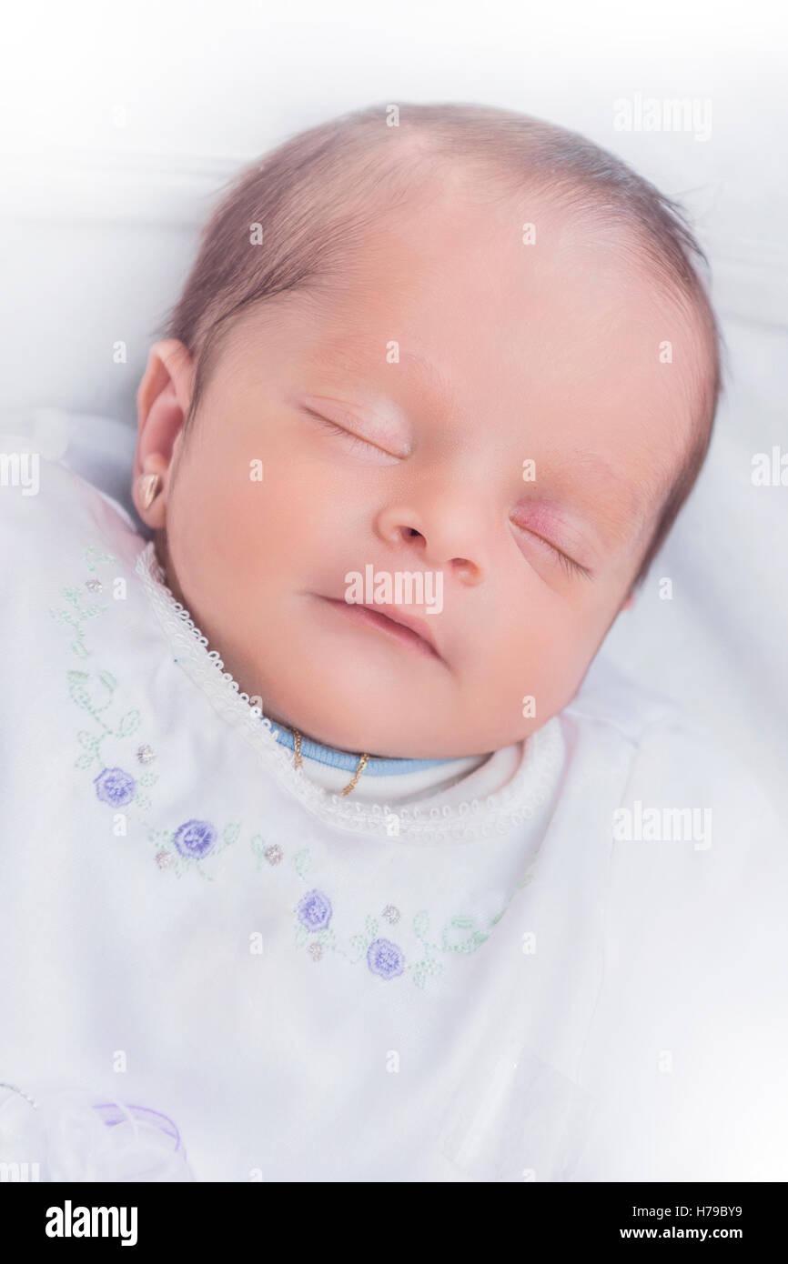 Baby girl asleep hi-res stock photography and images - Alamy