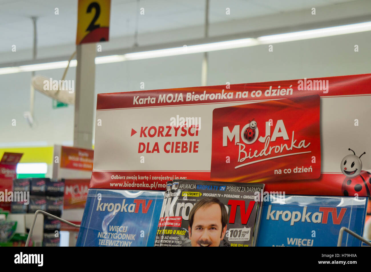 shopping, Biedronka supermarket Stock Photo - Alamy