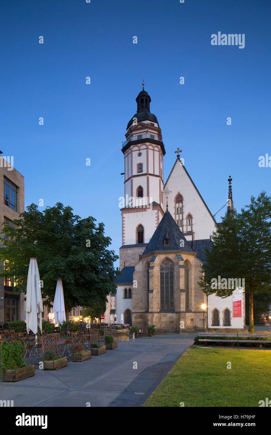 St Thomas Church (Thomaskirche), Leipzig, Saxony, Germany Stock Photo