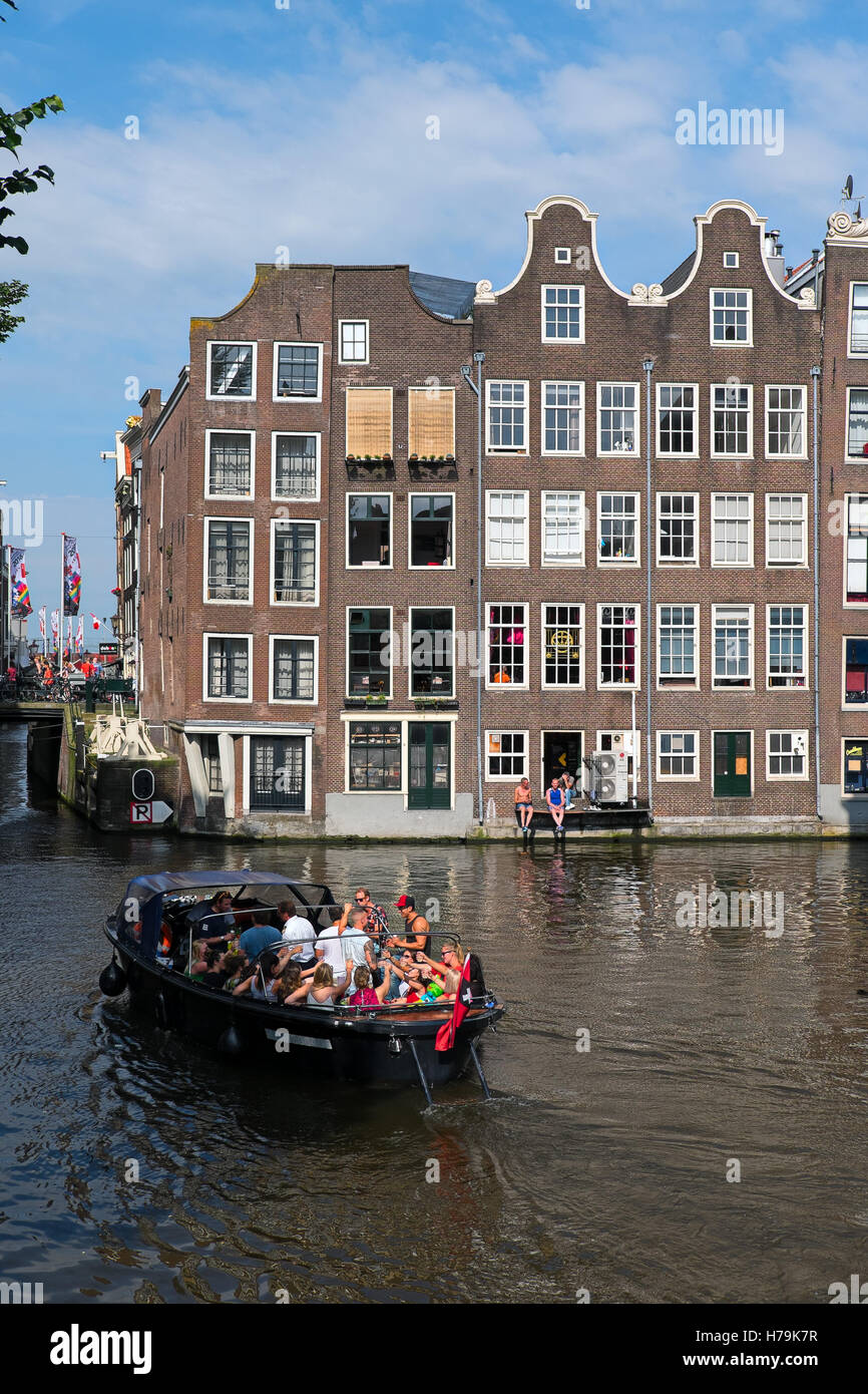 Canals of Amsterdam, the Netherlands Stock Photo