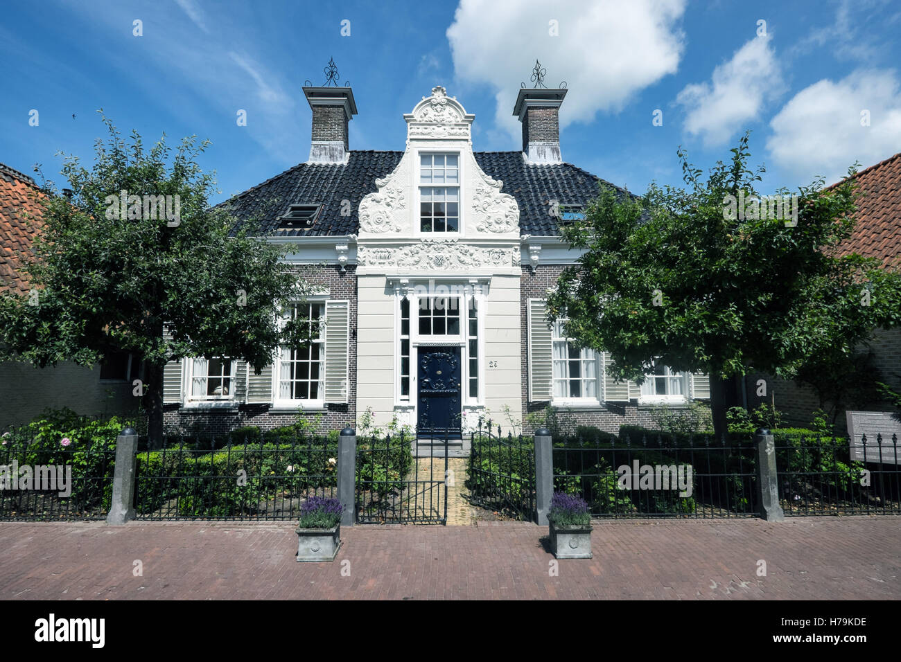 Frisian Mansion in the Netherlands Stock Photo