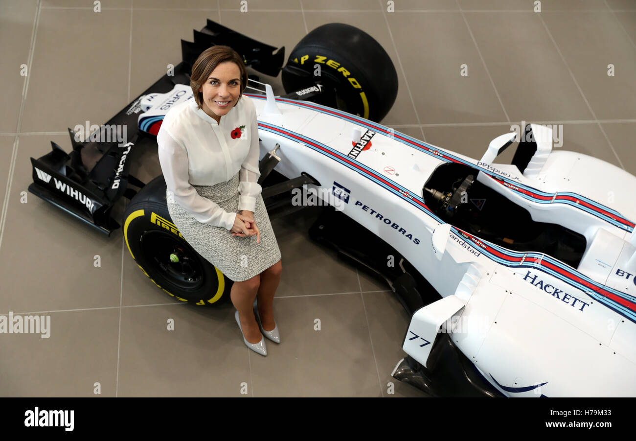 Williams Deputy Team principle Claire Williams during the 2017 Formula One driver line-up at Williams headquarters in Grove, Oxfordshire. PRESS ASSOCIATION Photo. Picture date: Thursday November 3, 2016. Photo credit should read: David Davies/PA Wire Stock Photo