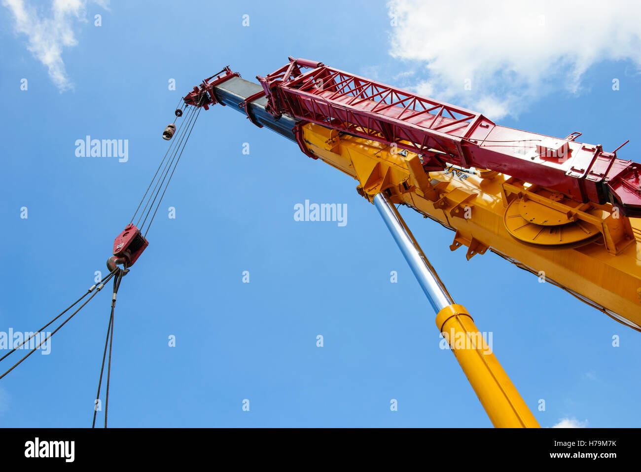 Heavy hydraulic crane Stock Photo