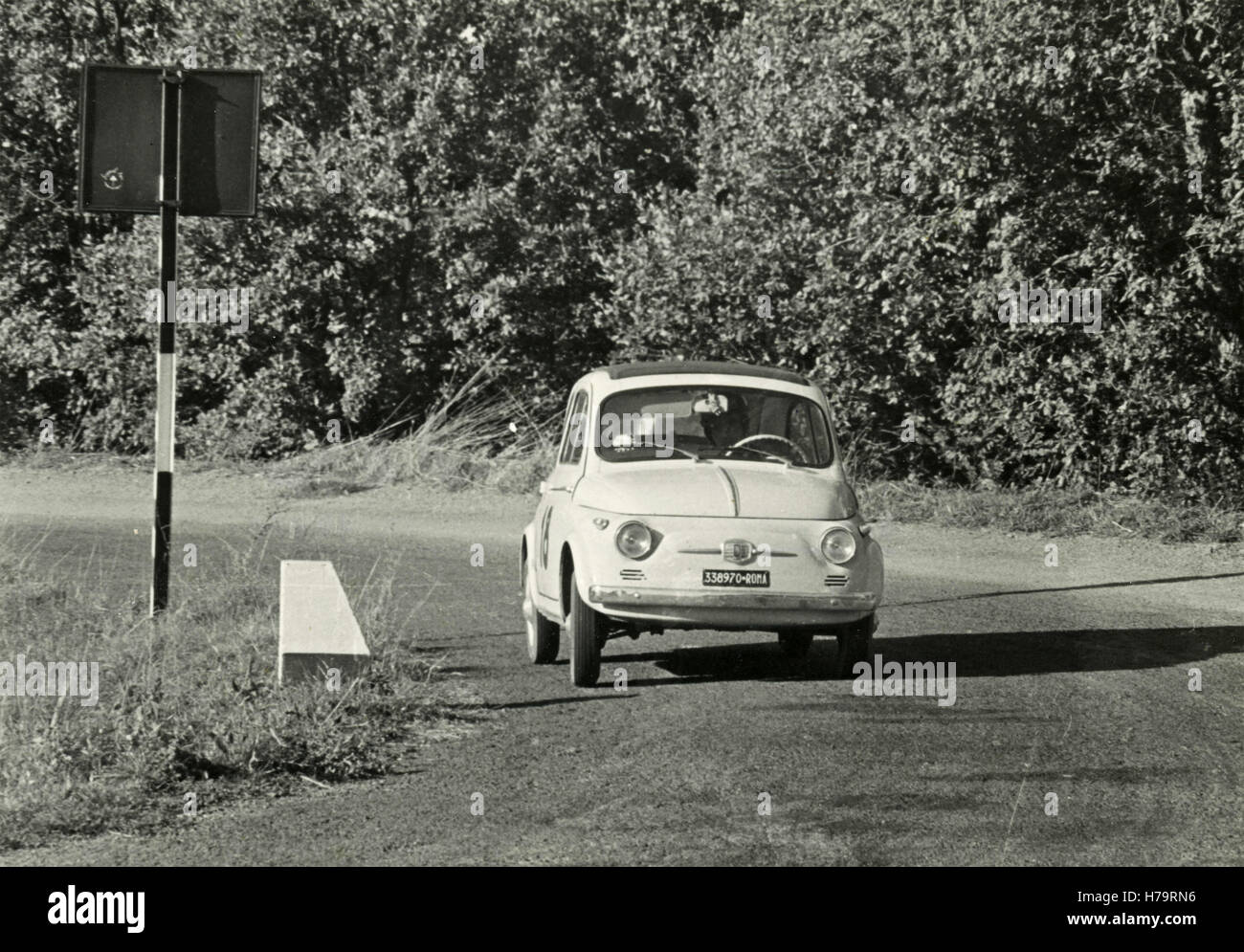 Running FIAT 500 car, Italy Stock Photo - Alamy