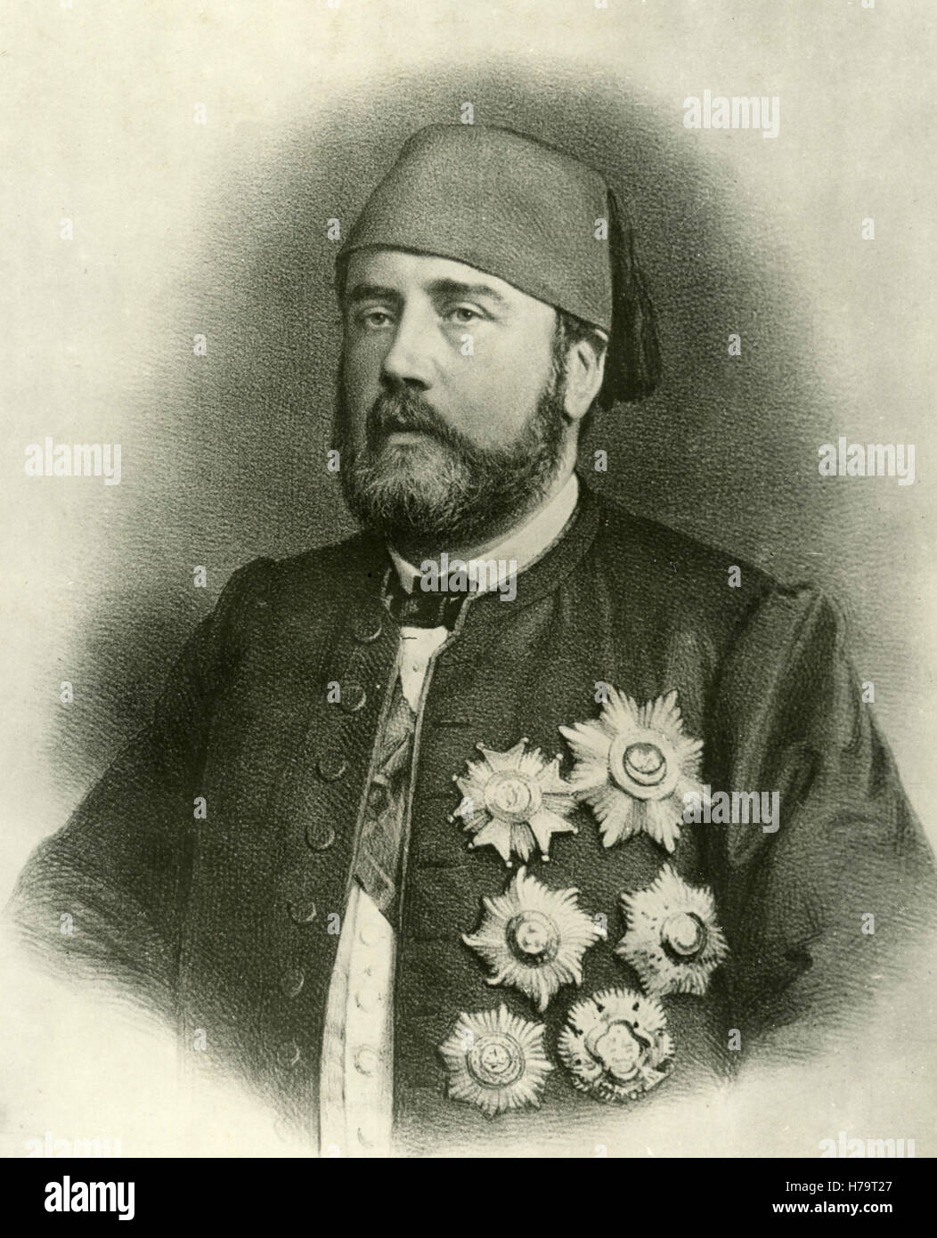 Portrait of Isma'il Pasha Khèdive (Viceroy) of Egypt and Sudan Stock Photo Alamy