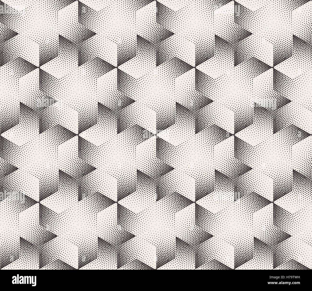 Monochrome Hexagonal Triangle Pattern Design Stock Photos & Monochrome ...
