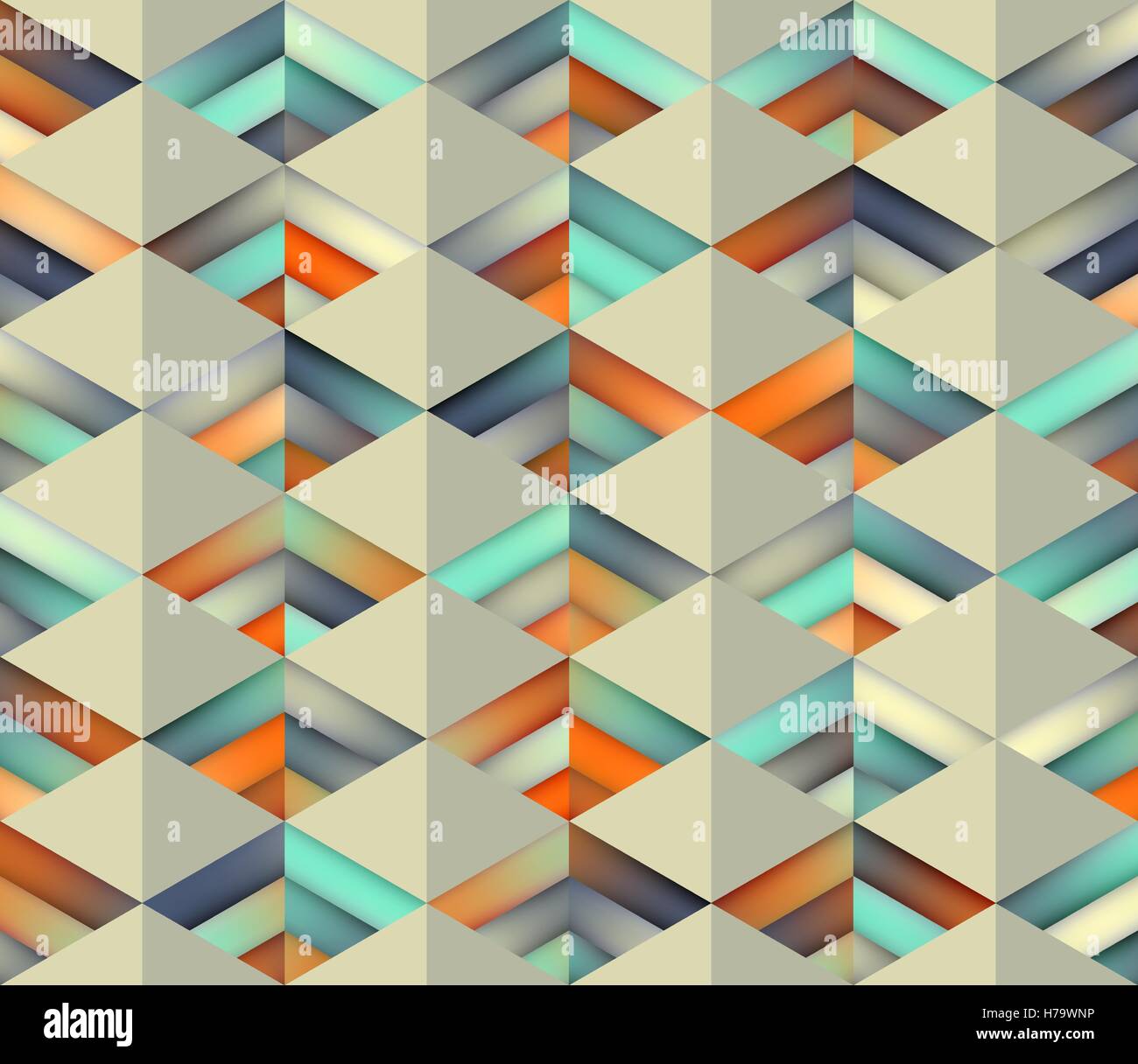 Vector Seamless Gradient Mesh Color Stripes Triangles Grid in Shades of ...
