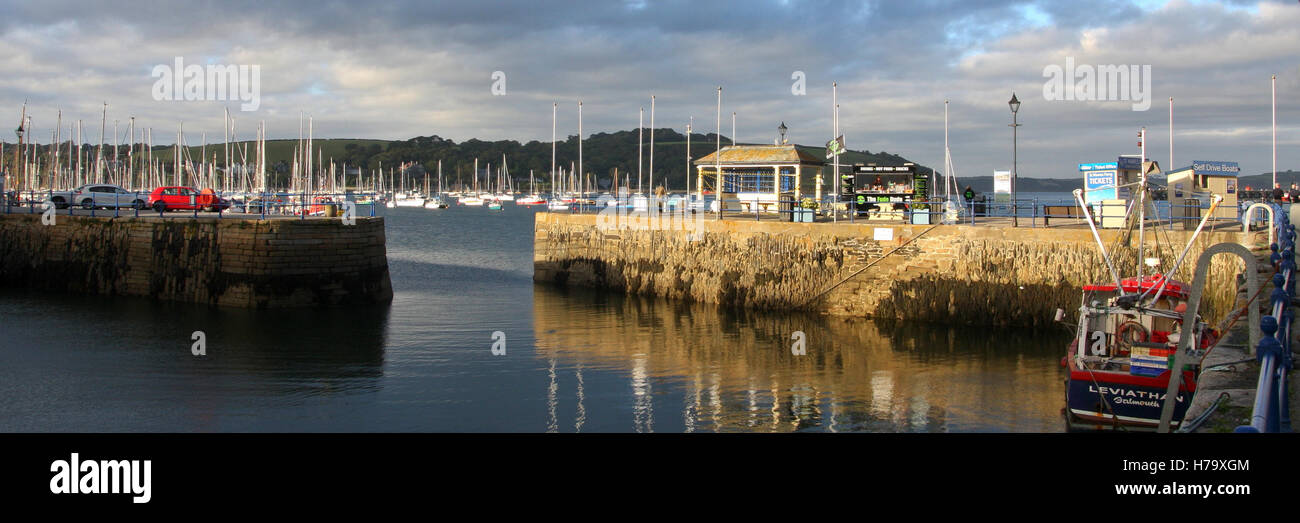 Falmouth Custom House Quay (Pier) Stock Photo