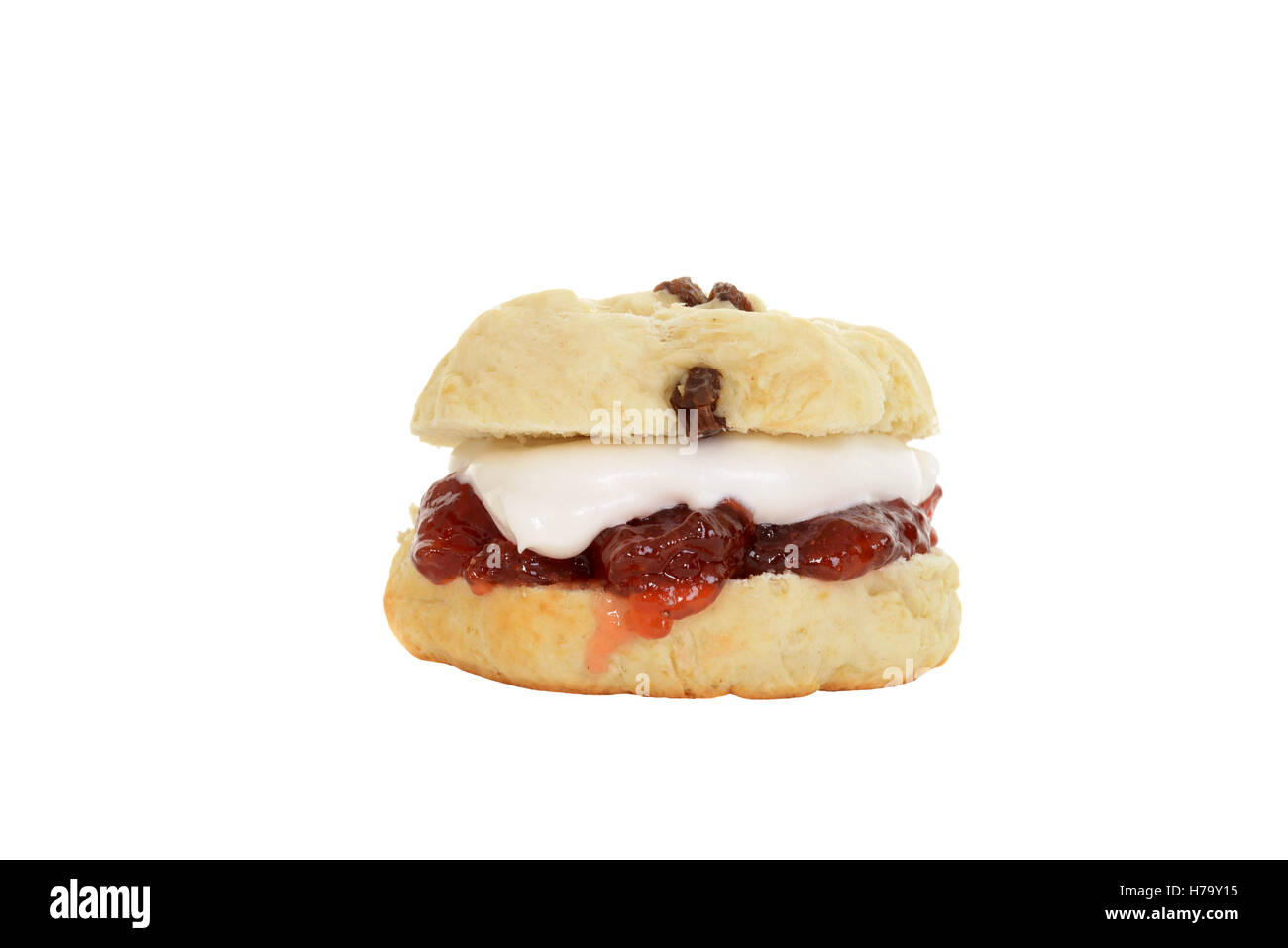 Scone cream jam Cut Out Stock Images & Pictures - Alamy