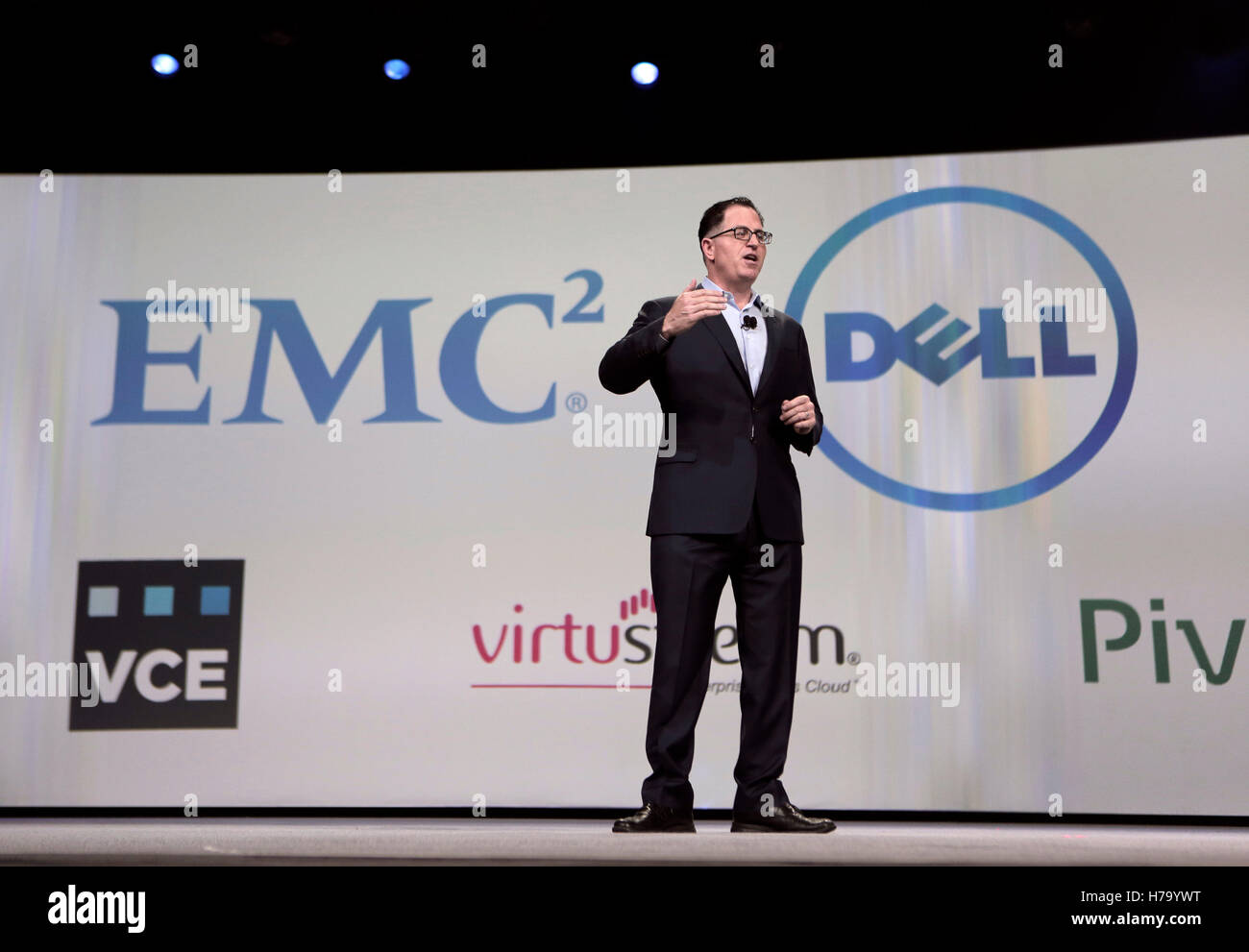 Michael Dell, founder and CEO of Dell Inc., speaks at the Dell World