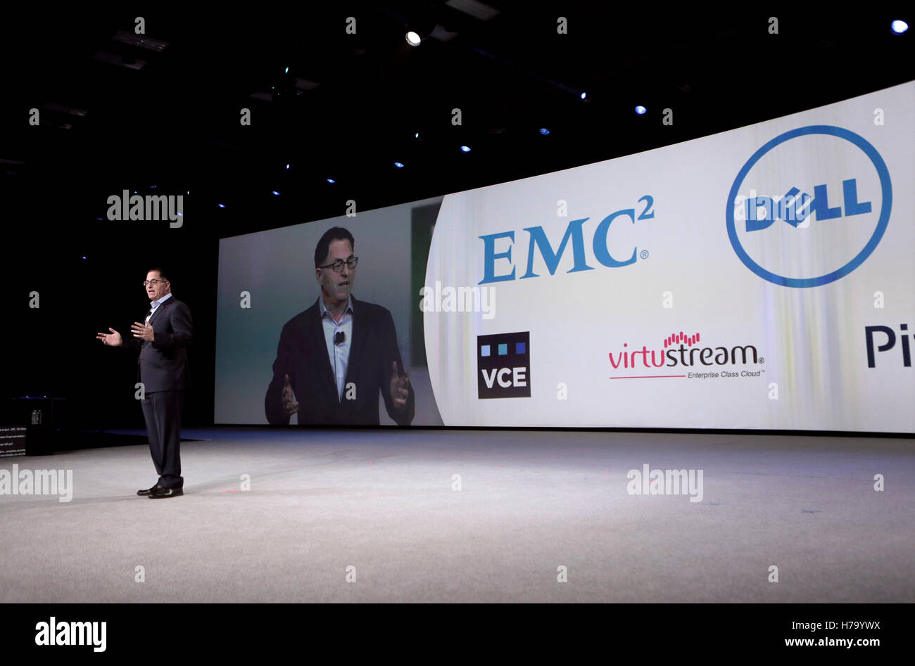 Michael Dell, founder and CEO of Dell Inc., speaks at the Dell World