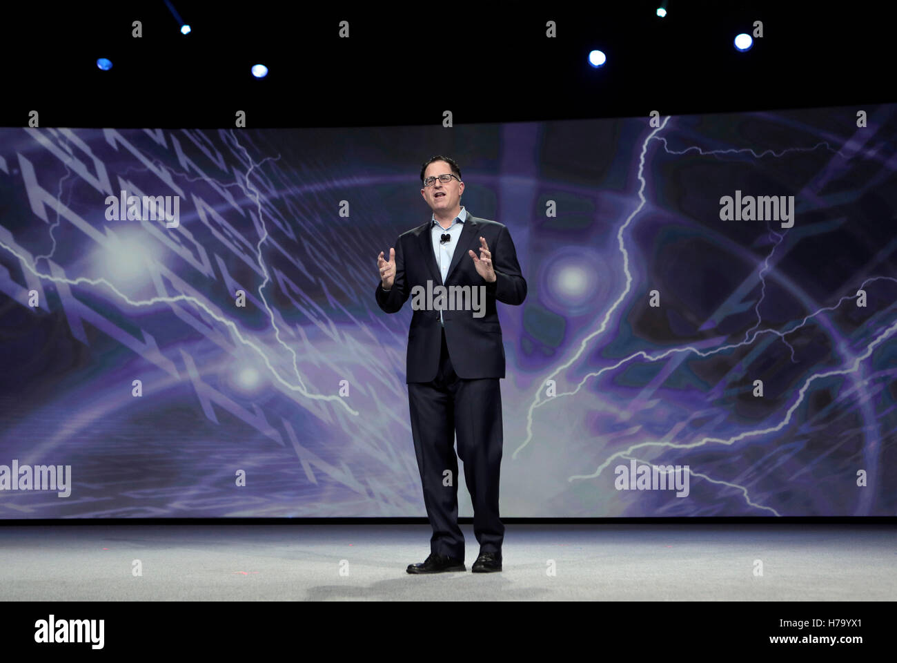 Michael Dell, founder and CEO of Dell Inc., speaks at the Dell World