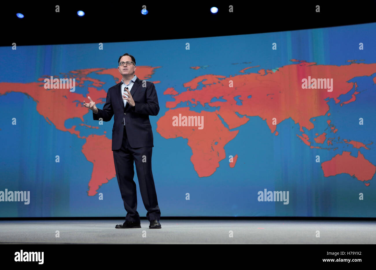Michael Dell, founder and CEO of Dell Inc., speaks at the Dell World