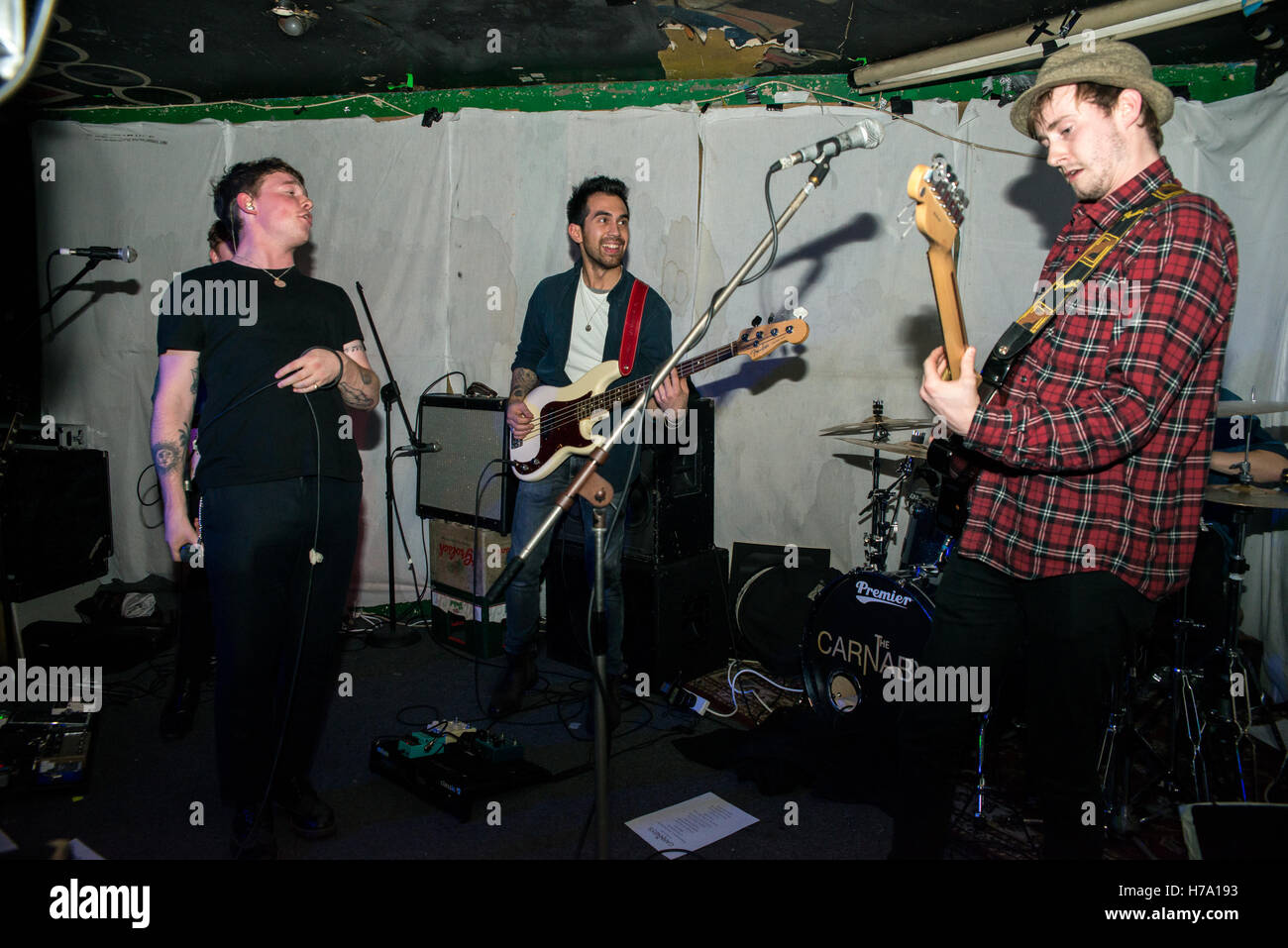 London, UK. 03rd Nov, 2016. British indie rock band The Carnabys ...