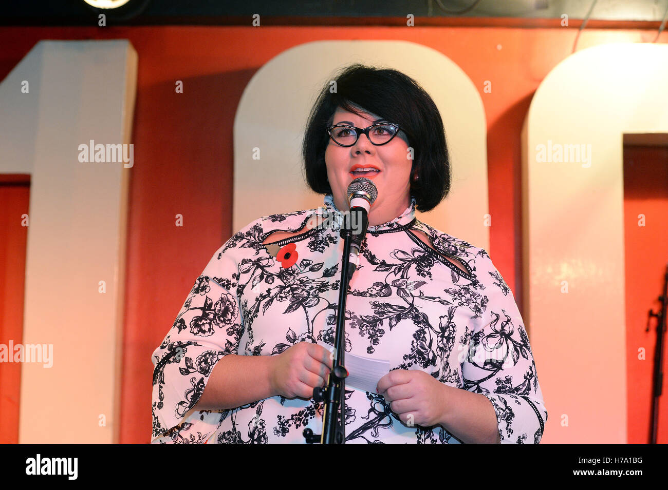 Amy Lame, who has been appointed as the Mayor of London Sadiq Khan's Night Czar, at the 100 Club, London. Stock Photo