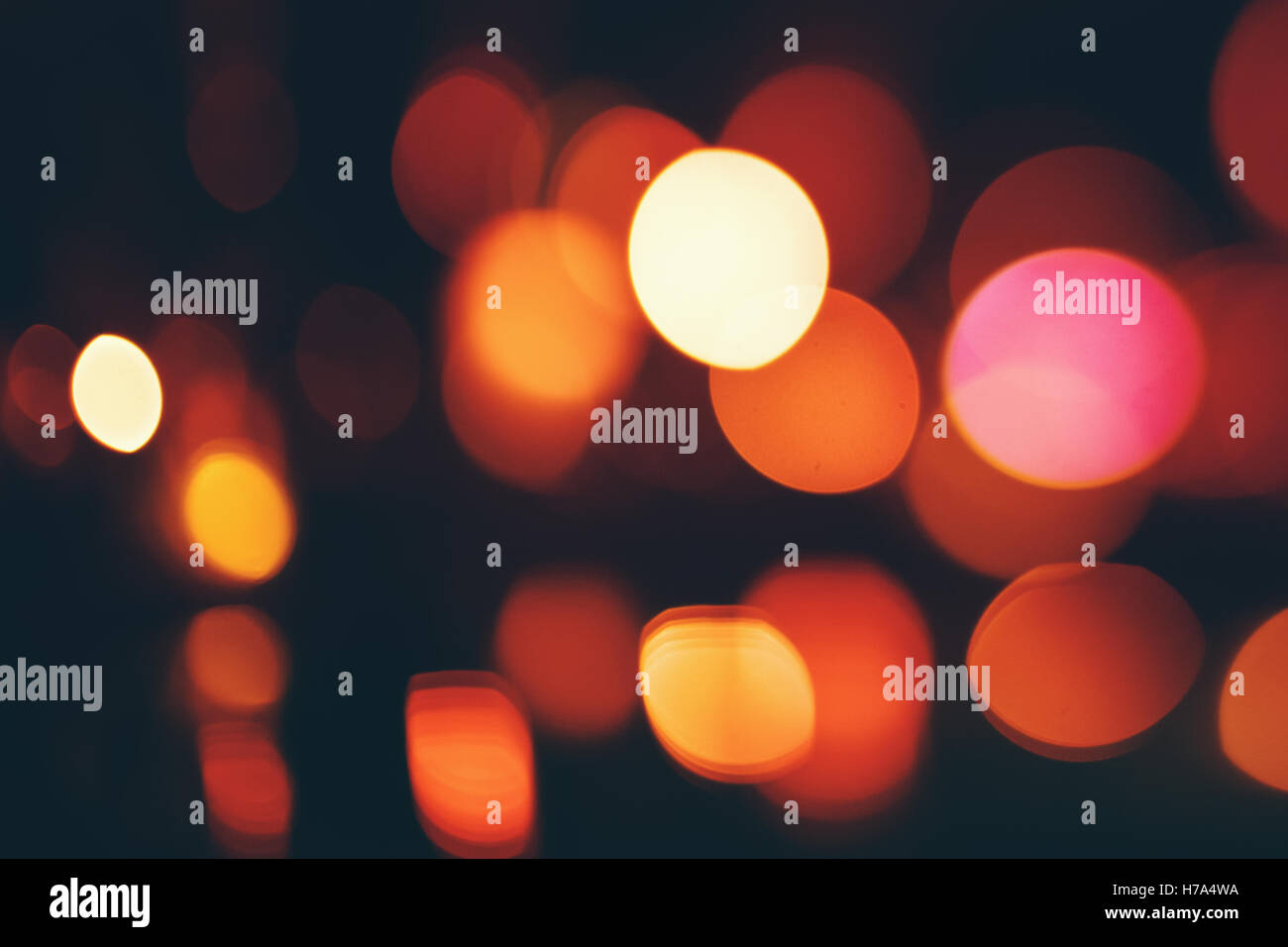 Orange bokeh lights on dark background hi-res stock photography and ...