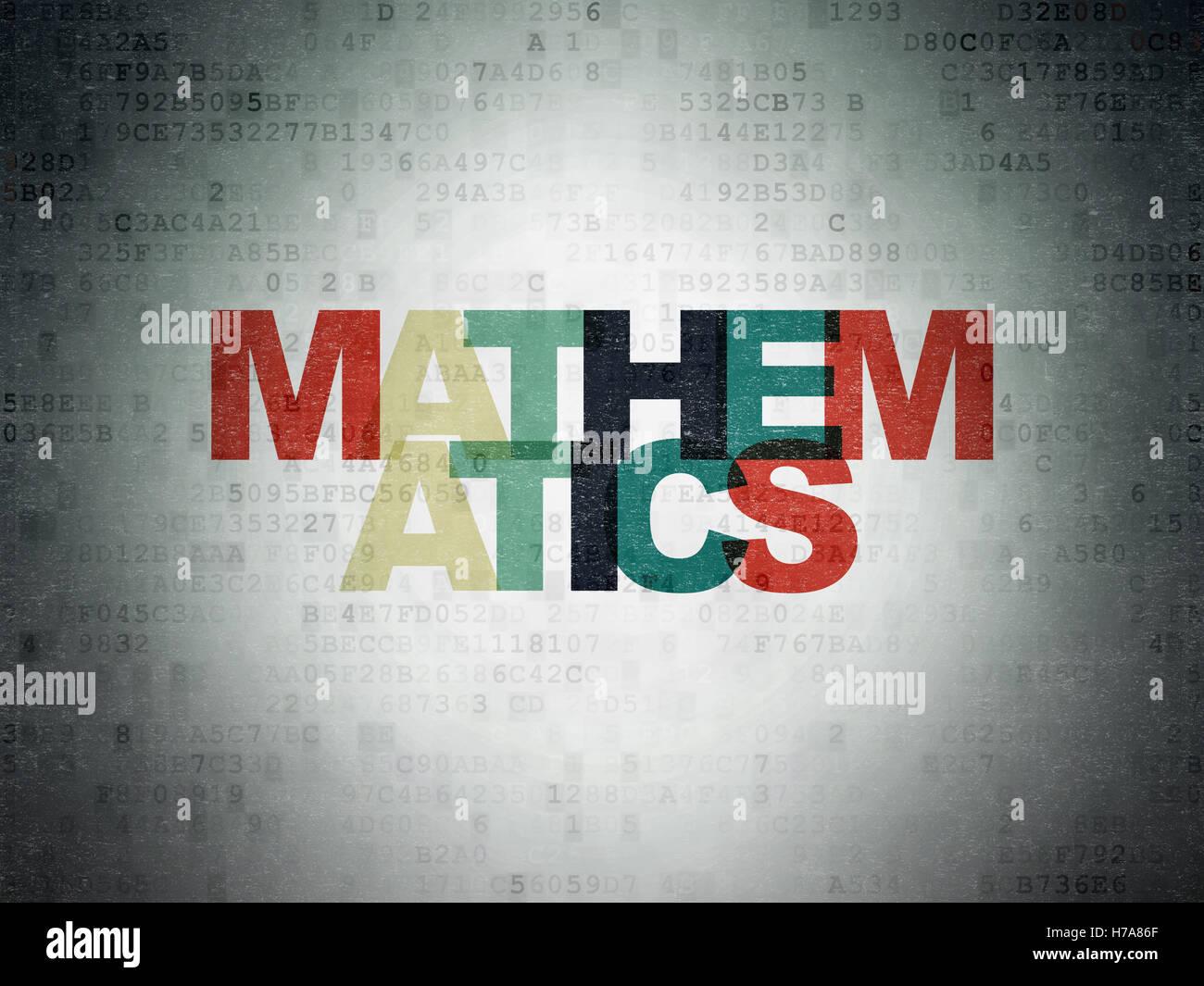 Education concept: Mathematics on Digital Data Paper background Stock ...