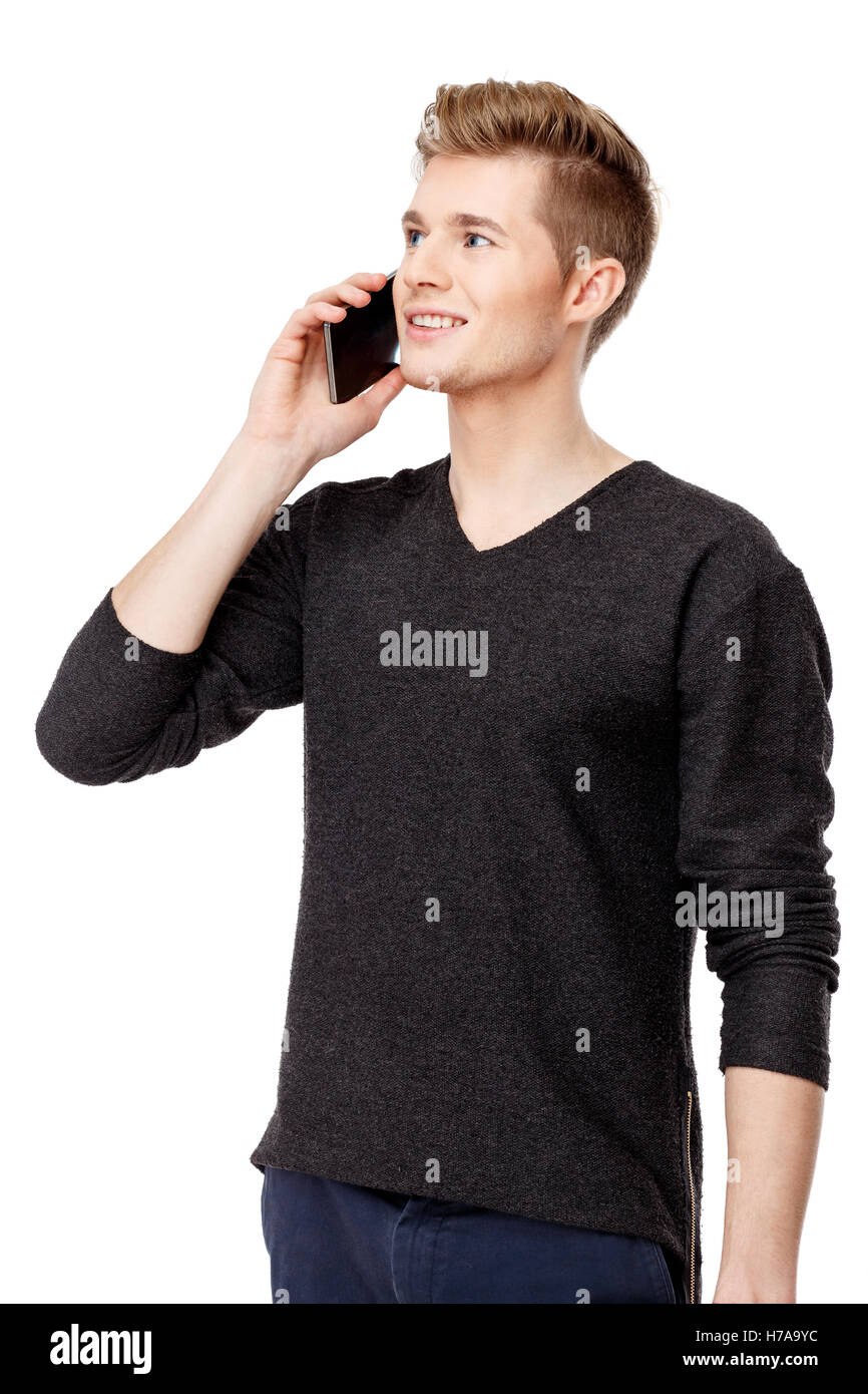 Portrait of young caucasian man Stock Photo - Alamy