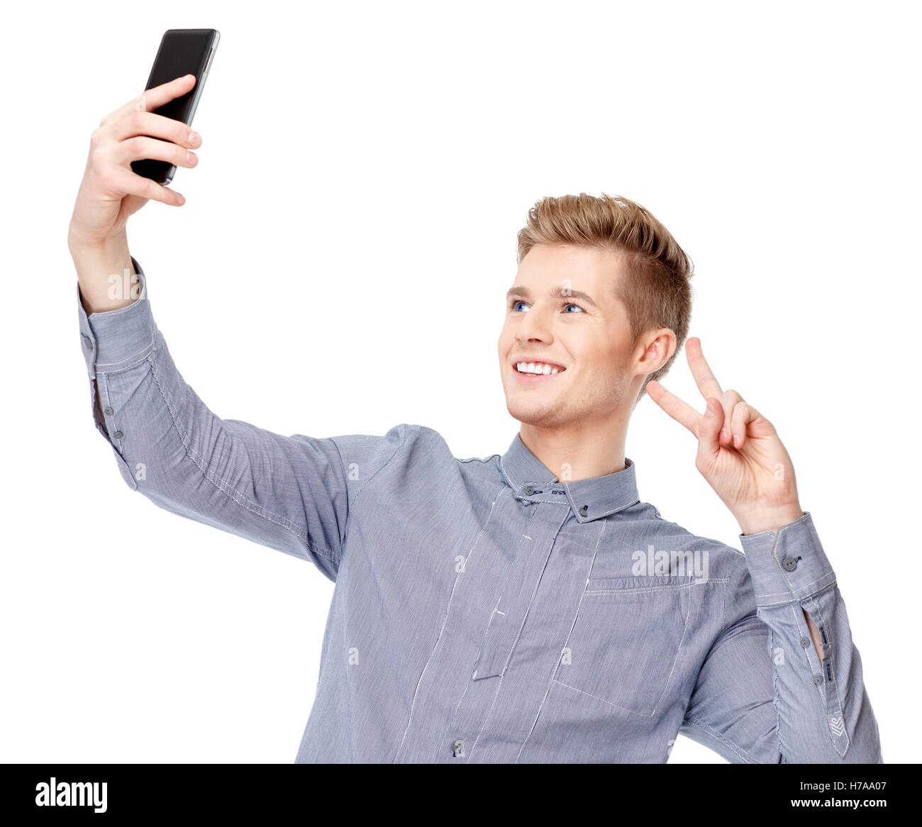 Portrait of young caucasian man Stock Photo - Alamy