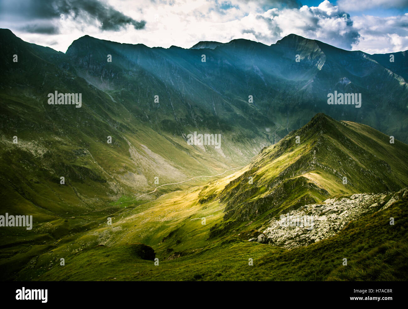 A beautiful mountain landscape in Carpathian mountains Stock Photo