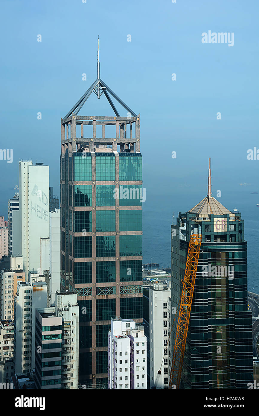 tower building Victoria island Hong Kong China Stock Photo