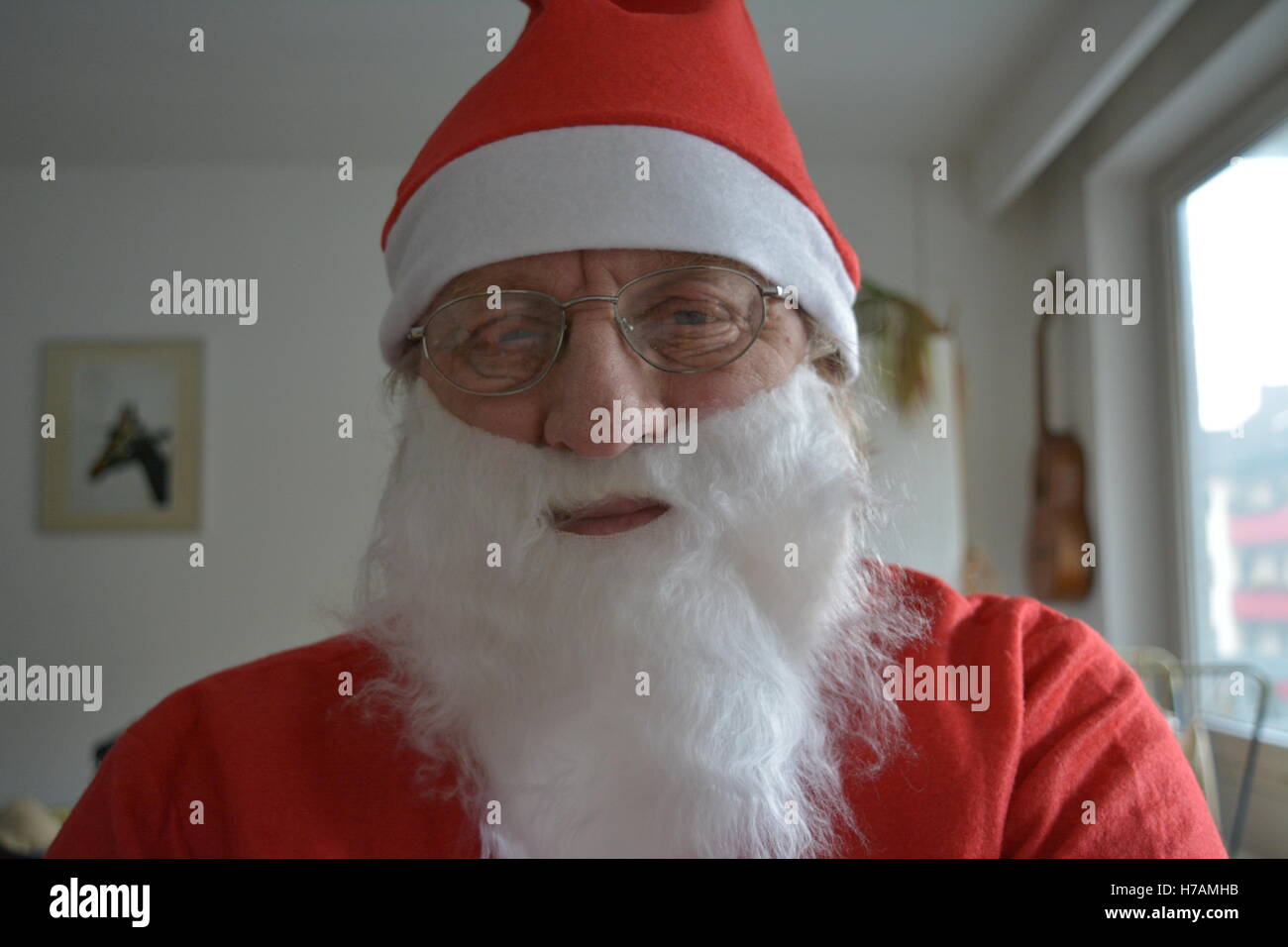 Portrait of Santa Claus Stock Photo - Alamy