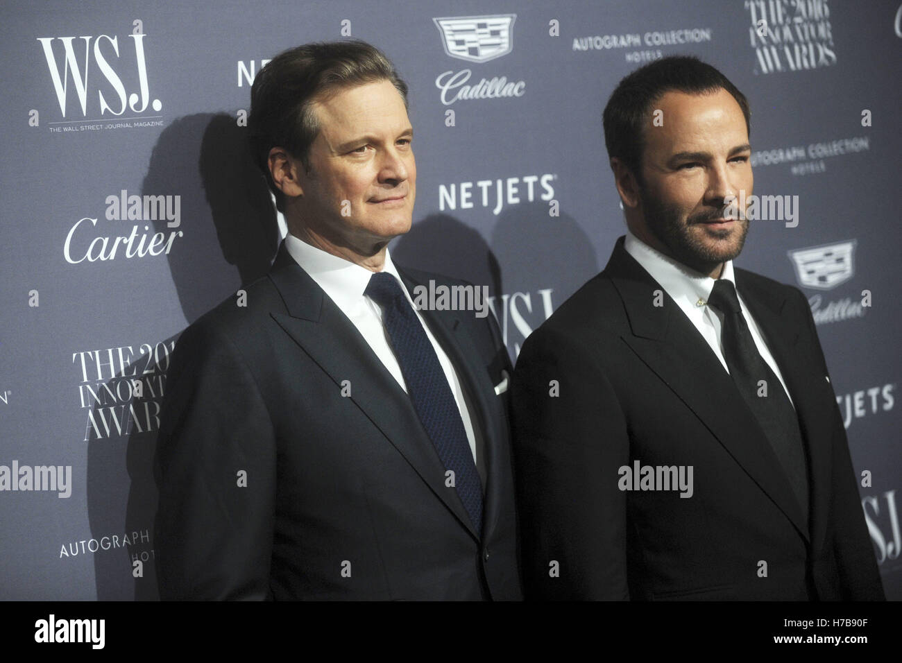Colin Firth and Tom Ford attend the WSJ Magazine Innovator Awards 2016