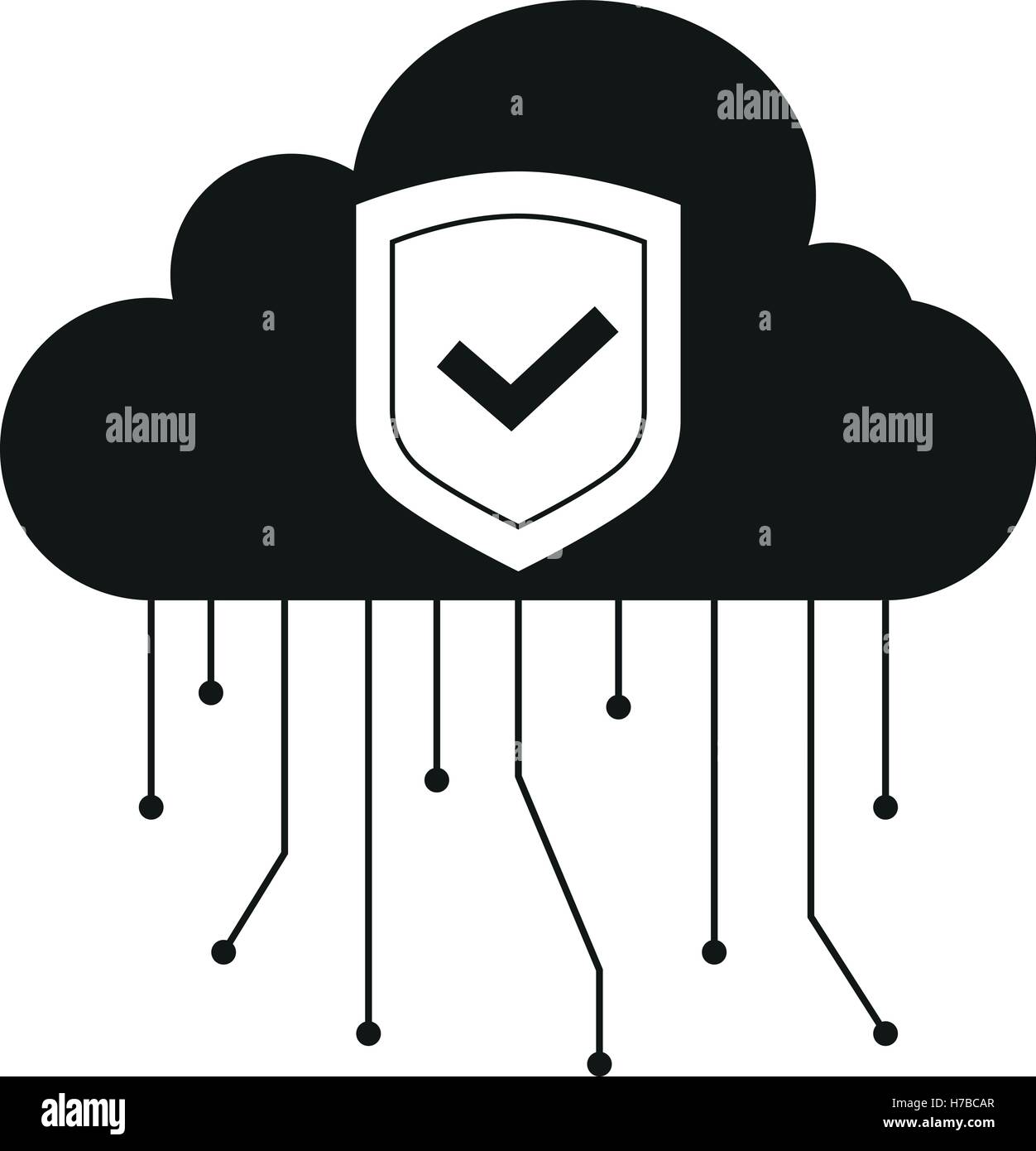 Black Data cloud icon Stock Vector Image & Art - Alamy