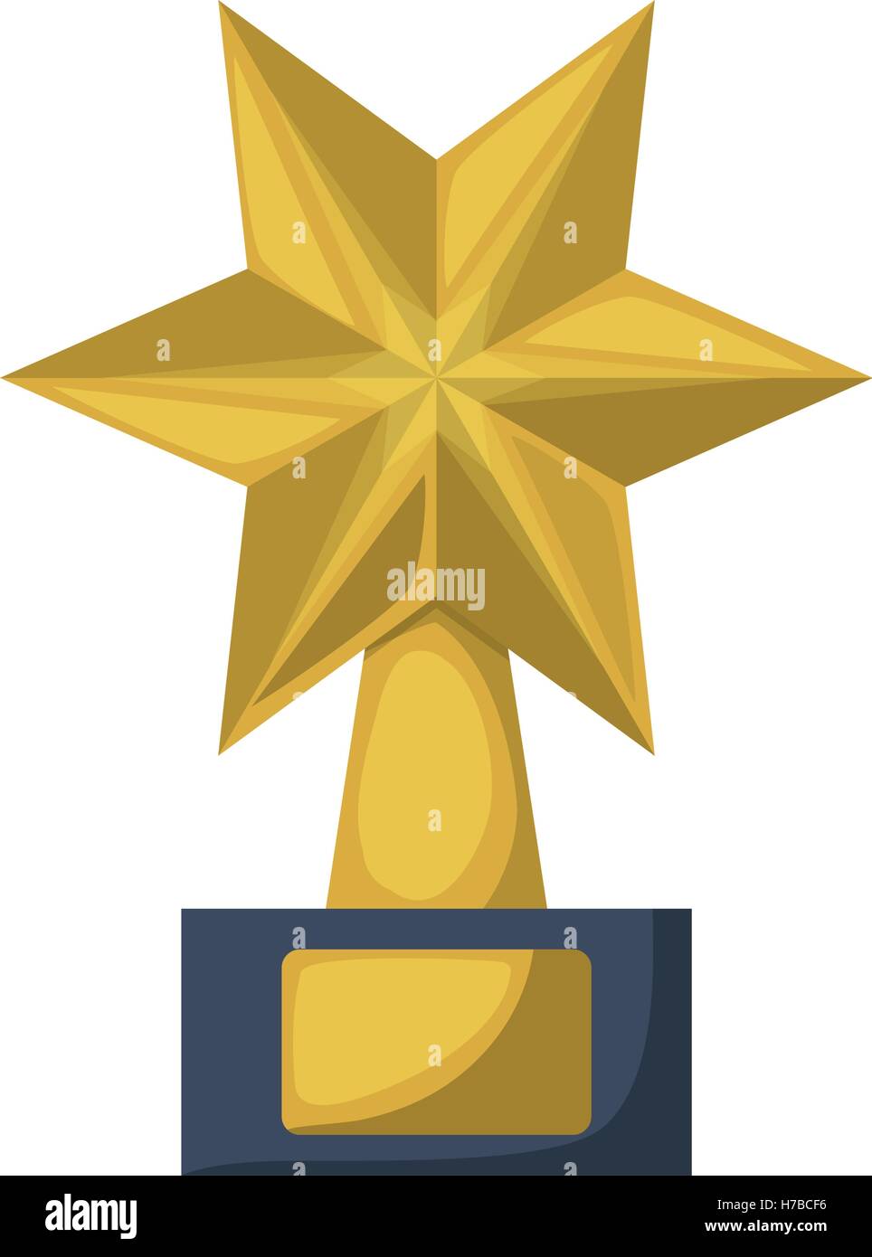 gold star award icon over white background. vector illustration Stock ...