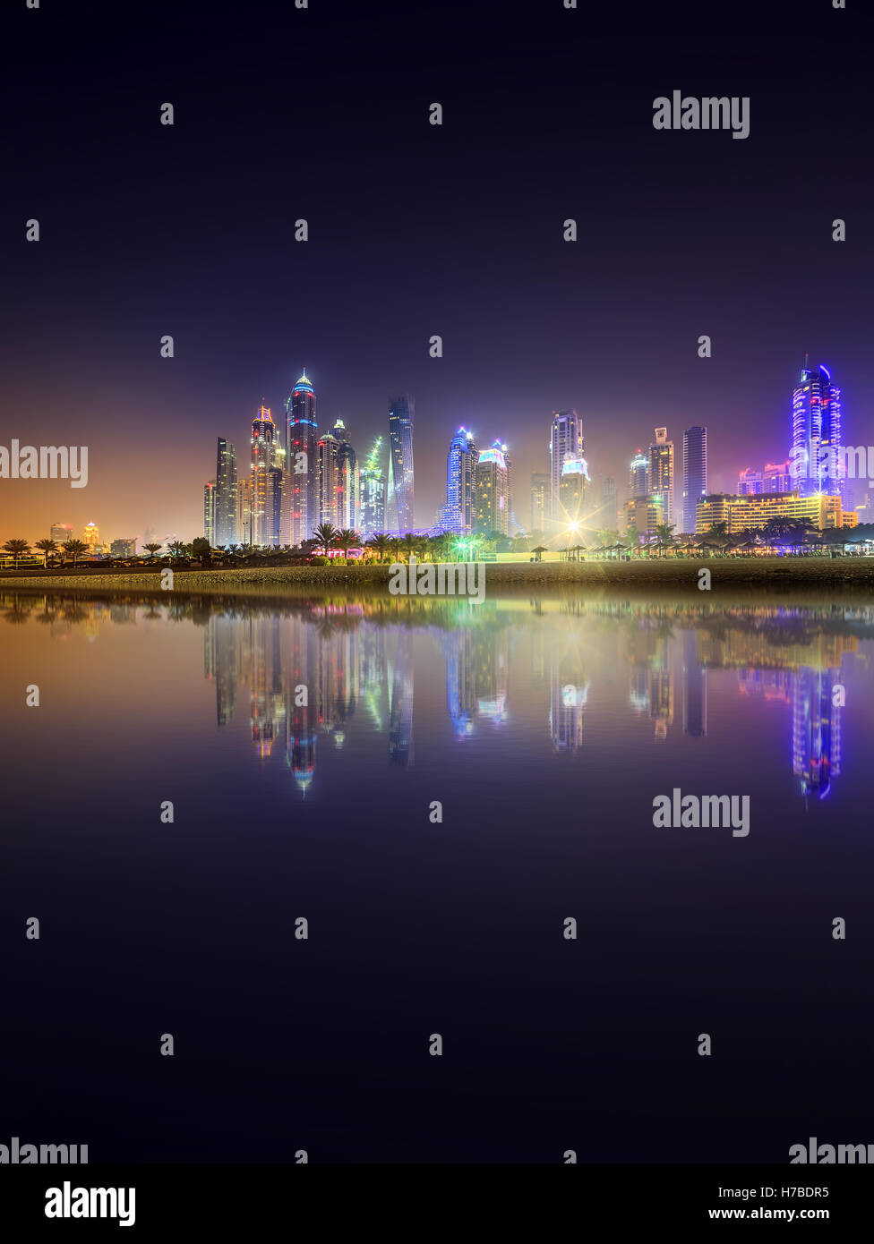Dubai Marina bay, UAE Stock Photo Alamy