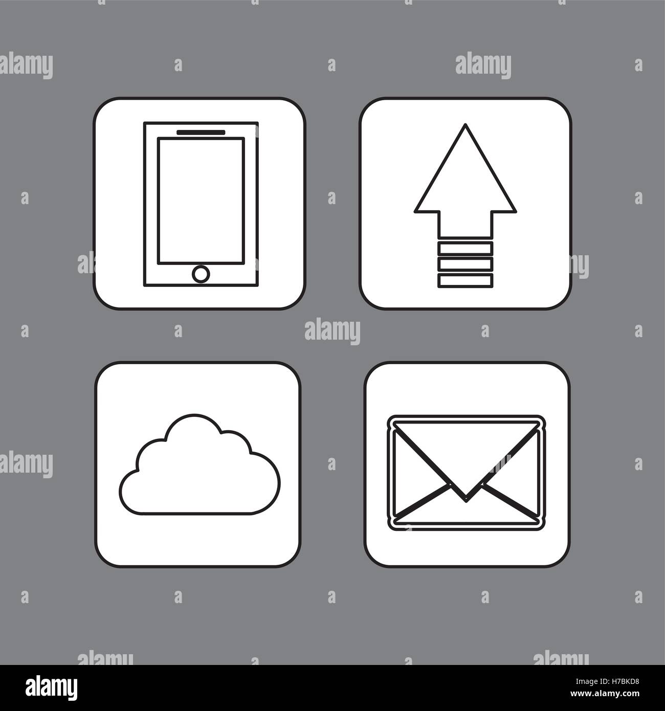 Cloud computing technology icon vector illustration graphic design ...
