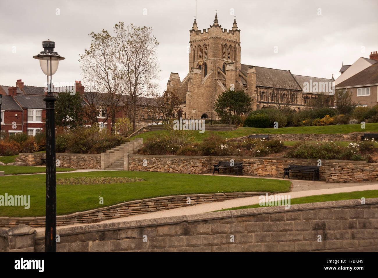 St. Hilda's Church, Croft Gardens, The Headland, Hartlepool, England,UK Stock Photo Alamy