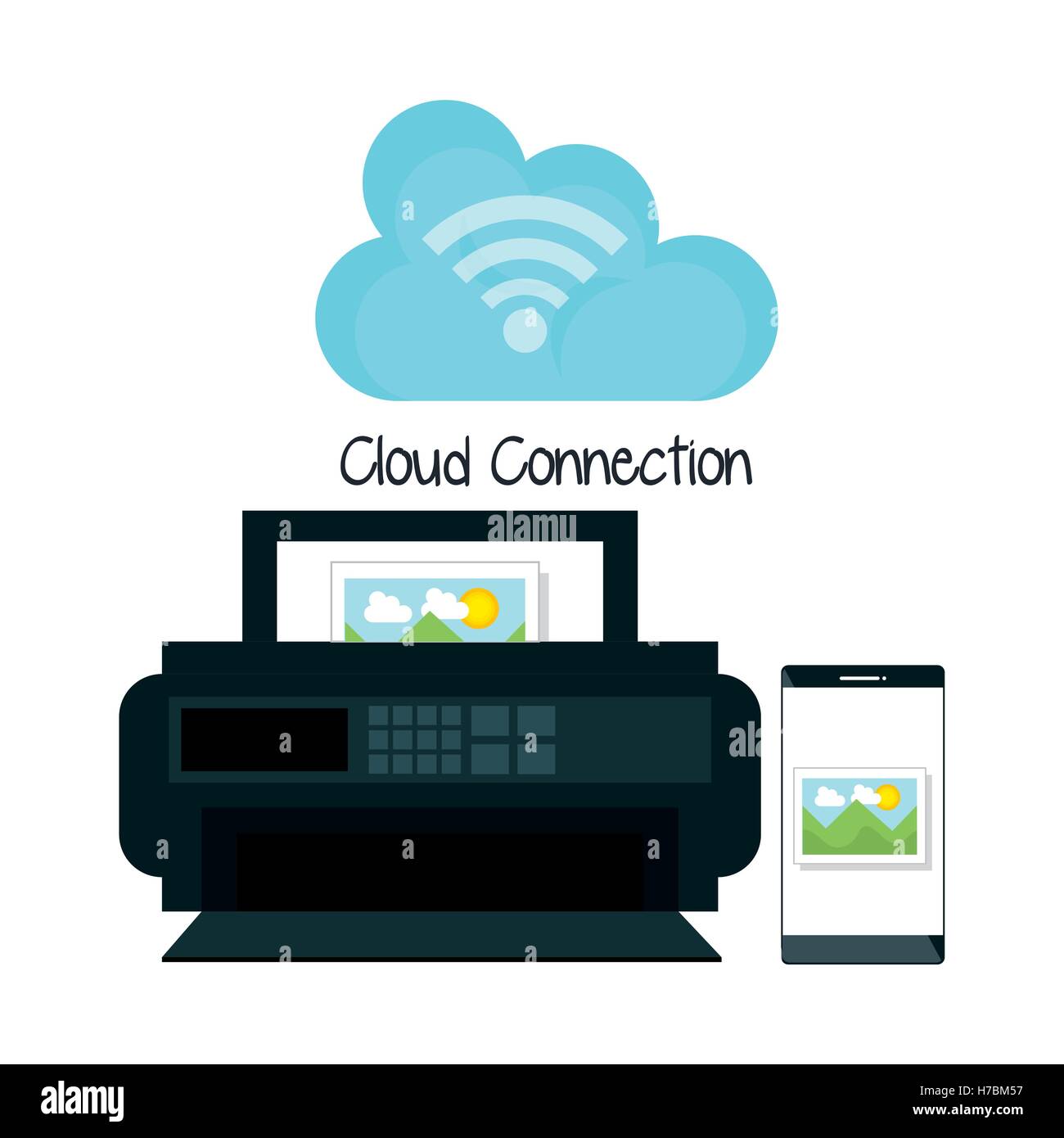 cloud connection technology icons vector illustration design Stock ...