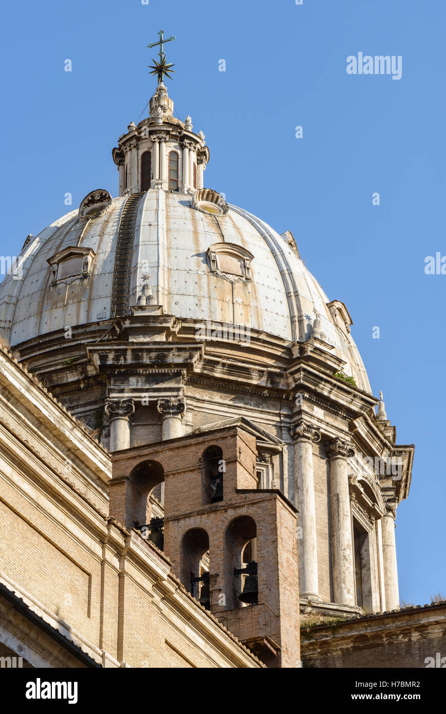 the dome of a church in Rome near parliament Stock Photo - Alamy