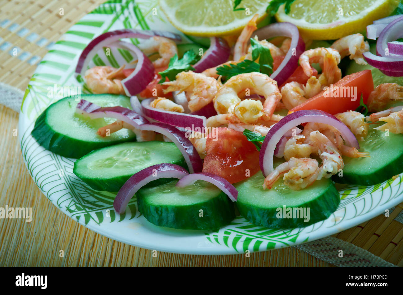 Aguachile  Chili-Spiked Mexican Ceviche Stock Photo