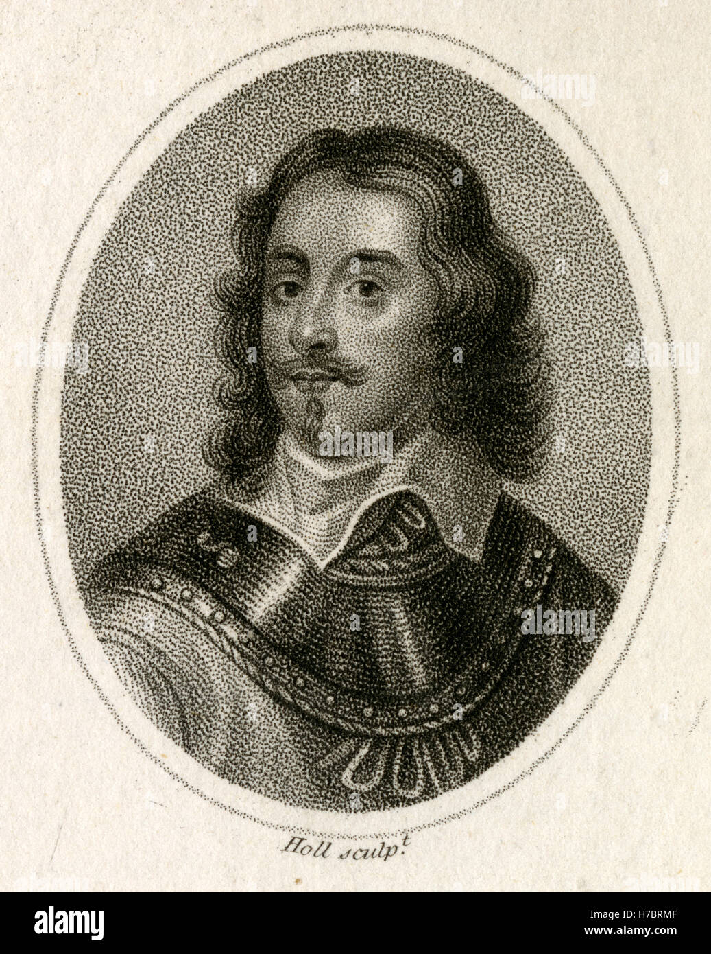 Antique c1800 engraving, Arthur Capell, 1st Baron Capell. Arthur Capell