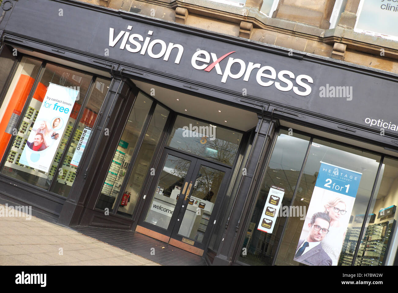 Vision Express store shop front branch Harrogate UK Stock Photo