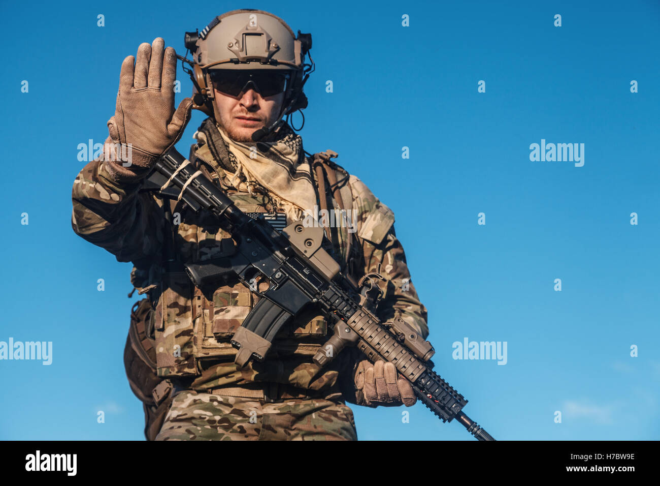 Low Ranger Pic ranger in the mountains Stock Photo - Alamy