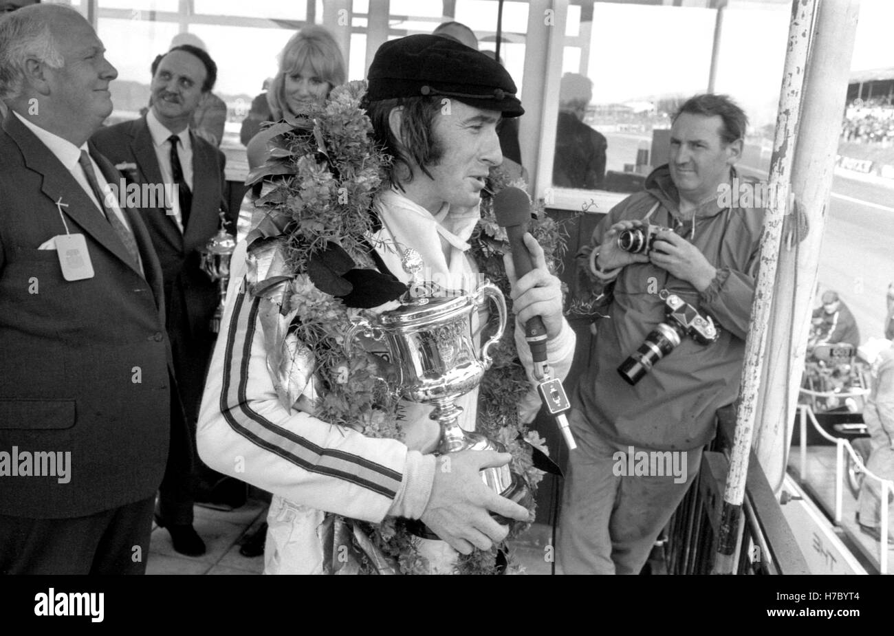 1970 Jackie Stewart British Scottish motor racing driver Race of Champions Cup winner Stock Photo