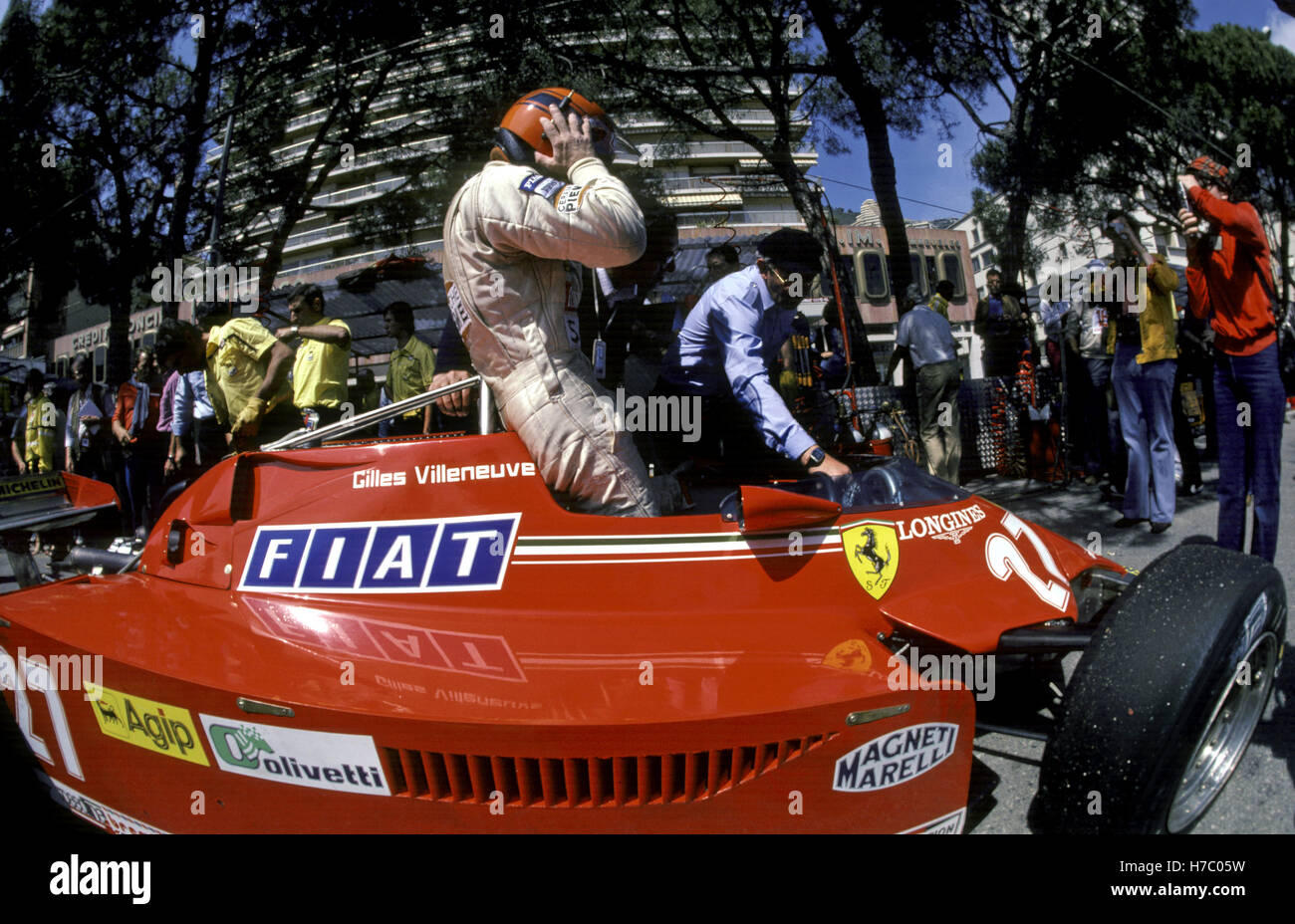 Gilles Villeneuve Monaco Stock Photo