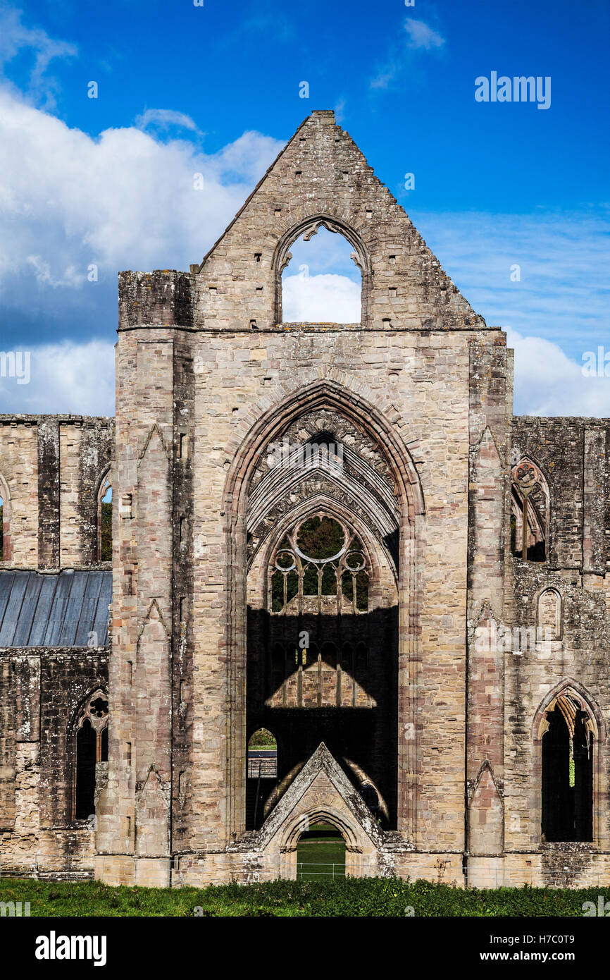 Tintern Abbey in Monmouthshire, Wales. Stock Photo