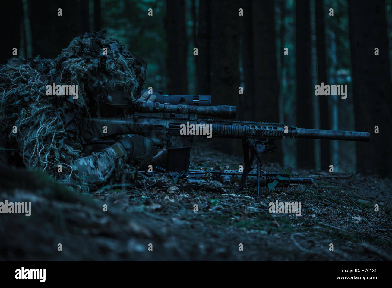 army rangers sniper pair Stock Photo Alamy