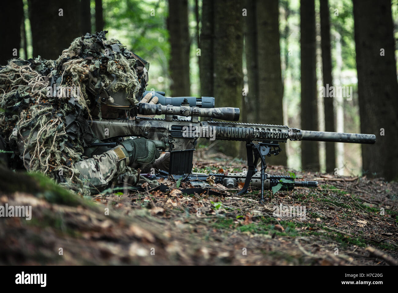 army rangers sniper pair Stock Photo - Alamy