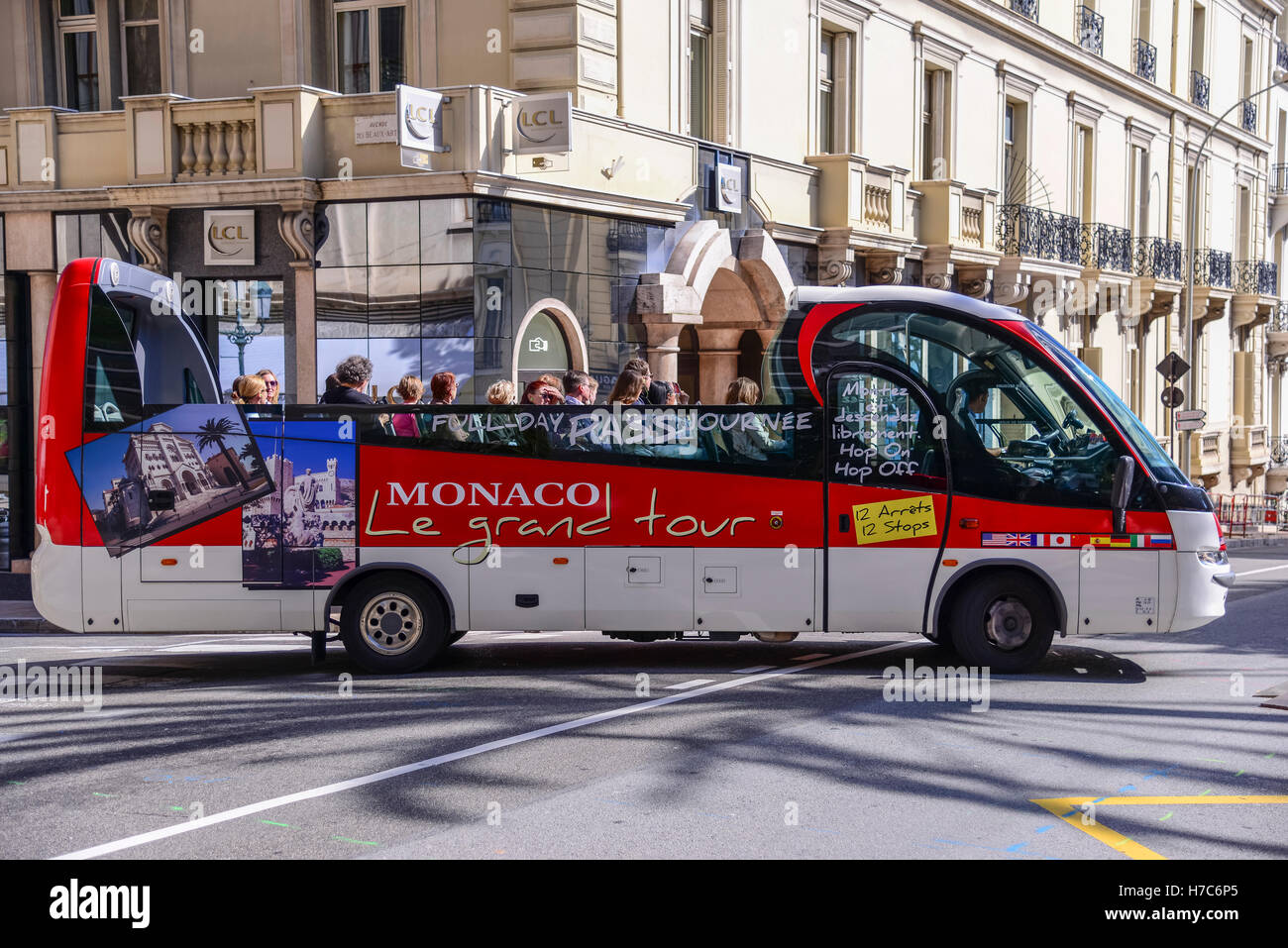Monaco Tour Bus, Monaco Stock Photo