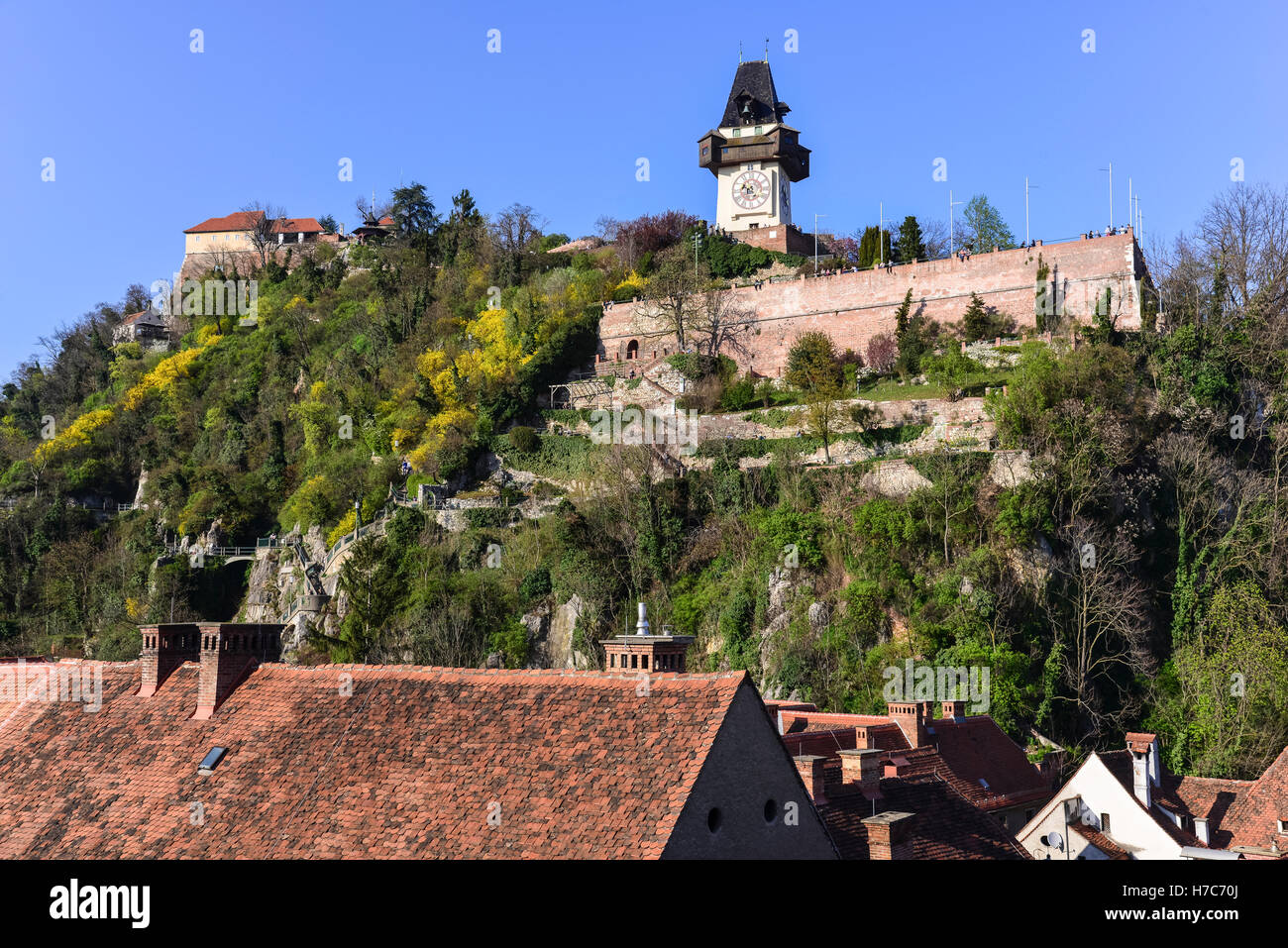 Graz castle mountain hi-res stock photography and images - Alamy