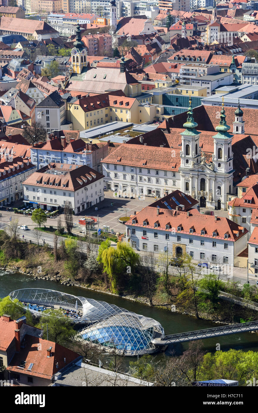Town View of Graz, Garz, Austria Stock Photo