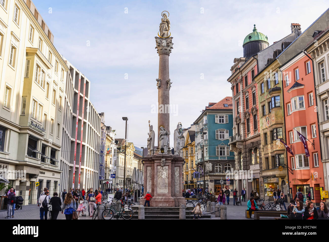 St. Anna's Column, Innsbruck, Austria Stock Photo