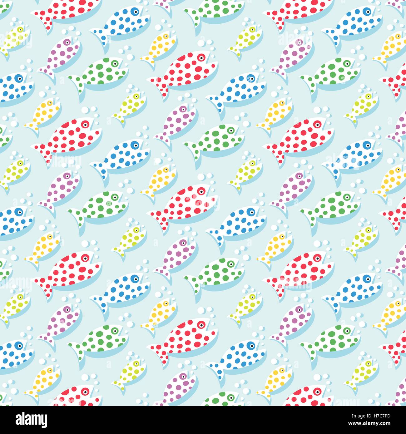 repetitive pattern background with fish Stock Vector Image & Art - Alamy