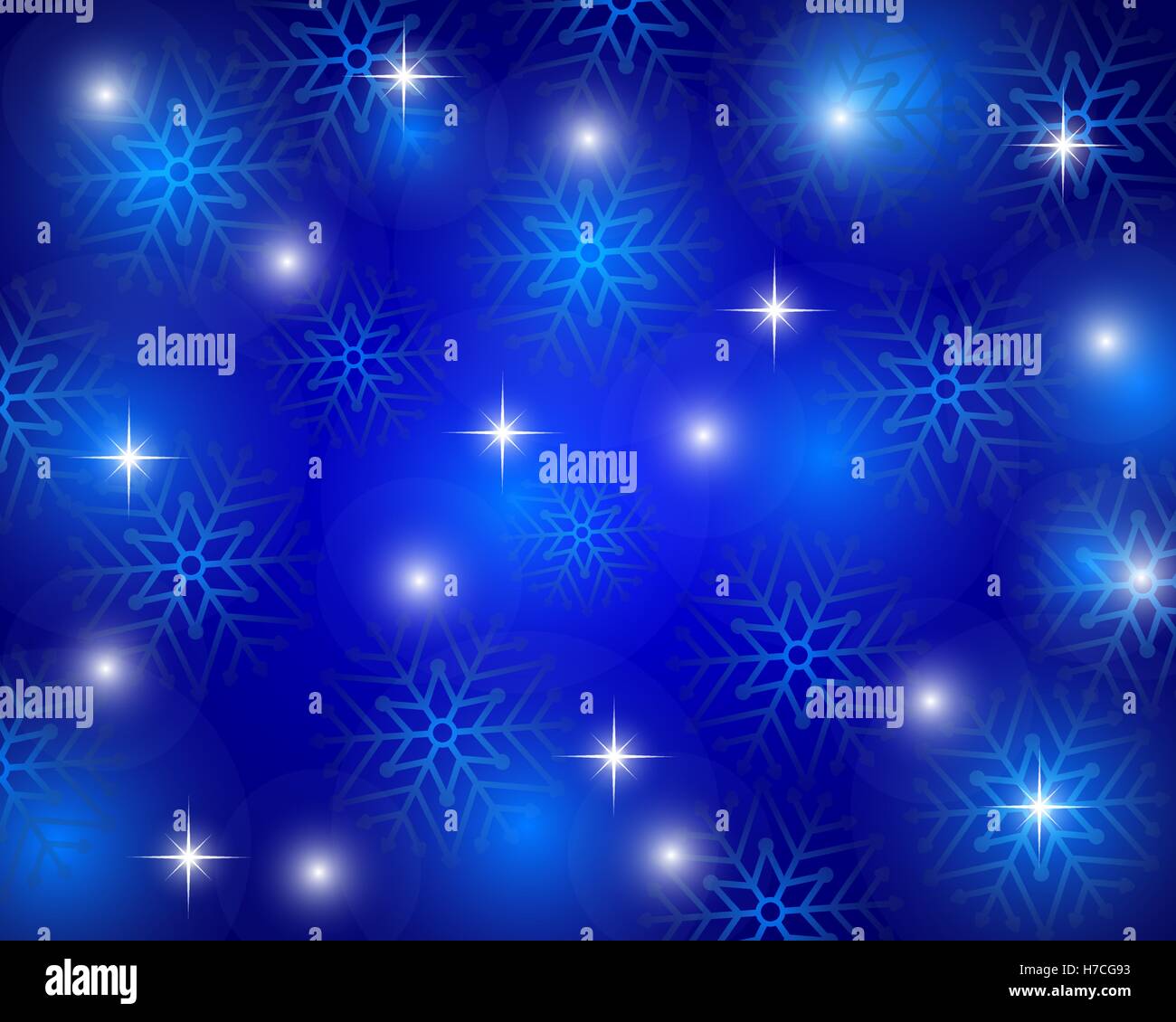 Christmas blue background with snowflakes Stock Vector Image & Art - Alamy